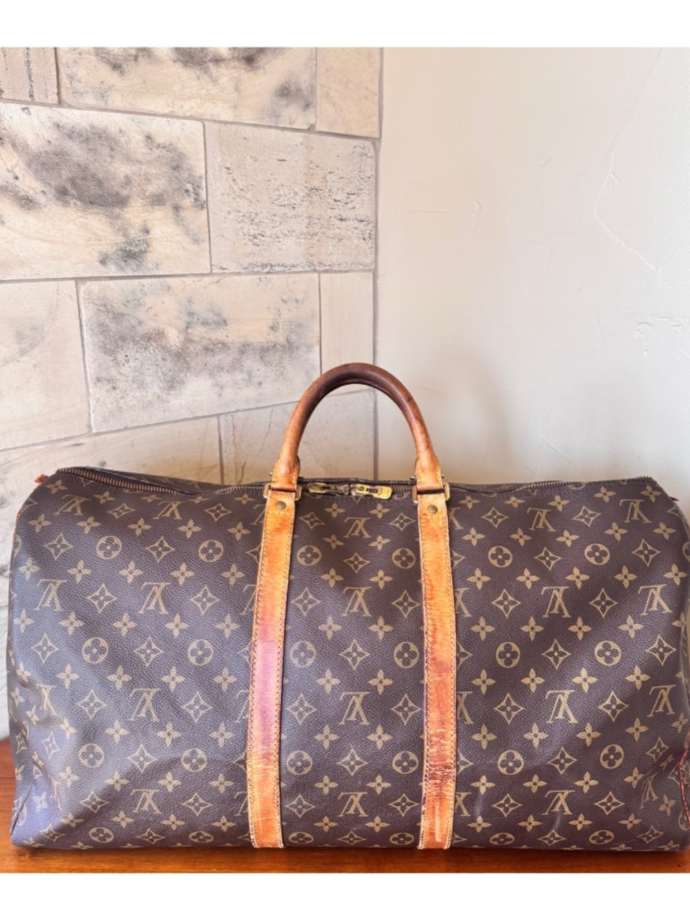 💛OVERSIZED💛LOUIS VUITTON KEEPALL 55 DUFFEL BAG - Picture 2 of 15